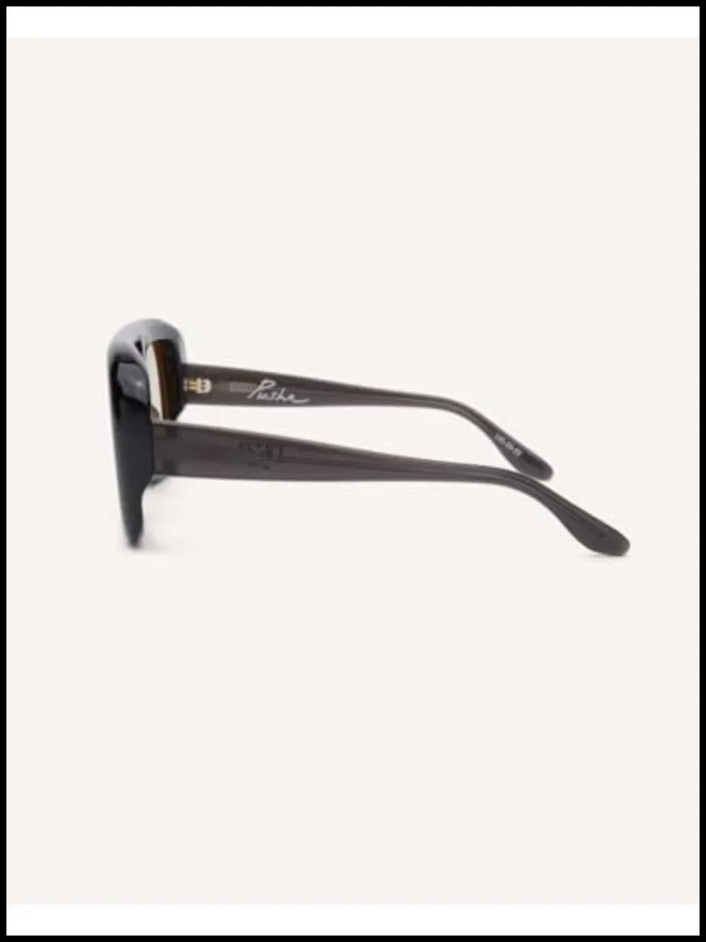 Chunky Aviator Sunglasses with Custom Etched Lens